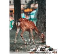 Puzzle Nara Japon : Un défi Stimulant et Stimulant, en Carton 100% recyclé, pour Adultes et Enfants, Cadeaux de Noël, 1 000 pièces (38 x 26 cm)