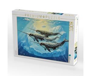 Puzzle · Narwale im Meer | 1000 pièces · Format assemblé 64 × 48 cm · CALVENDO Puzzle