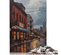 Puzzle Nashville Art USA, décoration d'intérieur Unique, Puzzle en Carton 100% recyclé, pour garçon ou Fille, Cadeaux d'halloween, 1 000 pièces (75 x 50 cm)