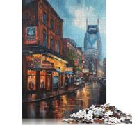 Puzzle Nashville Charm USA, décoration d'intérieur Unique, Puzzle en Carton 100% recyclé, pour Adultes, Enfants, Cadeaux de Noël, 1 000 pièces (38 x 26 cm)