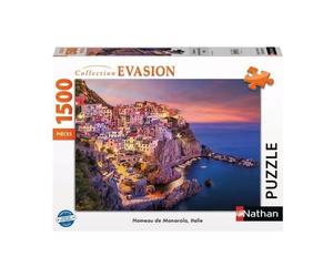 Puzzle Nathan 1500 pièces : Hameau de Manarola, Italie - Évasion et Émotion