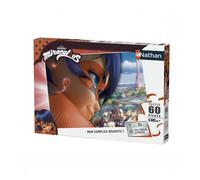 Puzzle Nathan 60 pièces - Ladybug Miraculeuse pour enfants