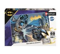 Nathan Puzzle Batman, le chevalier noir – 60 pièces – Carton épais – Dès 6 ans