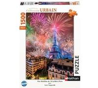Puzzle Nathan Feu d'artifice du 14 juillet à Paris 1500 pièces E