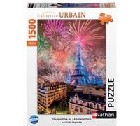 Nathan Puzzle Feu d'artifice du 14 juillet à Paris 1500 pièces 60 x 84 cm dès 14 ans