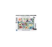 Puzzle Nathan L'herbier des jolies fleurs aquarellées Jennifer Lefèvre Collection Carte Blanche 1000 pièces
