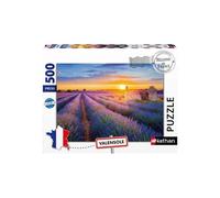 Puzzle Nathan Régions de France 500 pièces Route de la lavande Valensole Noir
