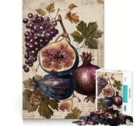 Puzzle Nature Morte aux Fruits Vintage 1000 pièces Jeu de mémoire Amusant Bords Lisses,Assemblage Parfait Une façon divertissante d'occuper Les Heures vides (50x75cm)
