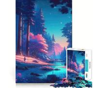 Puzzle Nature Popart en V pour Adolescents, 1000 pièces, pour stimuler la mémoire, se détendre et s'amuser Un Cadeau Exquis (38x52cm)
