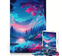 Puzzle Nature Popart V 1000 pièces pour Adultes Jeu de logique Clair et Amusant Découpe Parfaite Cadeau élégant (38x52cm)