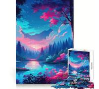 Puzzle Nature Popart V pour Adultes, 1000 pièces, Jeu intellectuel, Divertissement paisible, découpe précise, liste de souhaits du Père Noël (38x26cm)