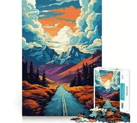 Puzzle Nature Sauvage 1000 Pièces Jeu de Réflexion Amusant Conception sans Espace Emboîtement Parfait pour Les Réunions de Famille (38x26cm)