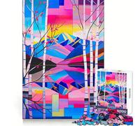 Puzzle Natures Canvas 1000 pièces pour Adolescents Puzzle cérébral Relaxant Cadeau de qualité supérieure (38x26cm)