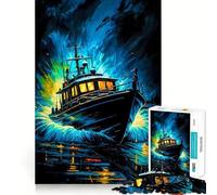 Puzzle Navigation sous la Pluie pour Adultes, 1000 pièces, Jeu de réflexion, Loisir Calme, à Assembler, Cadeau de Noël (38x26cm)