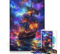 Puzzle Naviguer Travers Le Cosmos pour Adolescents, 1000 pièces, Jeu de réflexion, Jouet Relaxant, découpe soignée, Cadeau Exquis (38x26cm)