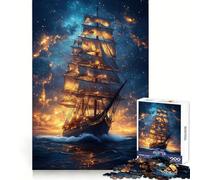 Puzzle Naviguer Travers Les étoiles pour Adolescents, 1000 pièces, Jeu de logique et d'habileté, Jeu apaisant, découpe précise, (38x52cm)