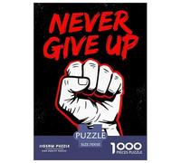 Puzzle Ne Jamais Abandonner 1000 Pièces en Carton pour Adultes Jeu ÉduChatif Jeu De Défi Casse-tête Ne Jamais Abandonner Idée Cadeau Home Decor 70x50cm/1000pcs