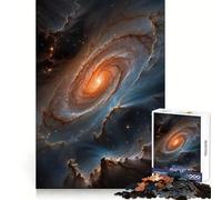 Puzzle Nebula Art Espace Galaxie pour Adultes 1000 pièces Jeu intellectuel Amusant et paisible Découpe précise Liste de souhaits du Père Noël (38x26cm)