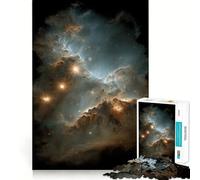 Puzzle Nébuleuse avec Étoiles pour Adultes 1000 Pièces Jeu de Détente et de Réflexion Design Design Assemblage (38x26cm)