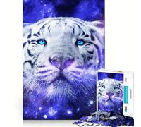 Puzzle Nébuleuse du Tigre Blanc 1000 Pièces Jeu de Construction Assemblage Parfait Activité Récompenseuse pour Les Jours de Pluie (38x52cm)