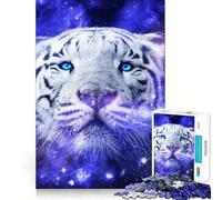 Puzzle Nébuleuse du Tigre Blanc pour Adultes,1000 pièces,Jeu de Concentration,découpe de précision,Bords Lisses,défi Amusant pour Passer Le Temps (50x75cm)