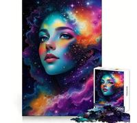 Puzzle Nébuleuse Visage de Belle Fille 1000 Pièces pour Adolescents Stimulation Cognitive et Plaisir Repos Découpe Fine Cadeau Unique (50x75cm)