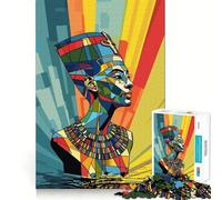 Puzzle Nefertiti, Reine d'Égypte, 1000 pièces, pour Adultes, Jouet Logic Boost, Group Joy Premium Edge, Surprise d'anniversaire (50x75cm)