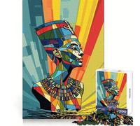 Puzzle Nefertiti, Reine d'Égypte, 1000 pièces, pour Adultes, Jouet Logic Boost, Group Joy Premium Edge, Surprise d'anniversaire (50x75cm)