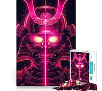 Puzzle Nein Samouraï Lumineux pour Adultes, 1000 Pièces, Jeu d'Éveil Mental, Loisirs d'Intérieur, Découpe de Précision, Cadeau de Fêtes (50x75cm)