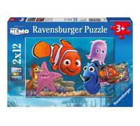 Puzzle Némo Le Petit Fugueur 2x12 Pcs Bleu TU
