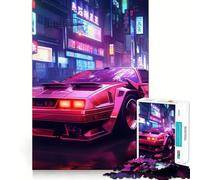 Puzzle Neon Acceleration 1000 pièces pour Adultes Jeu de logique Fine Silencieux et Amusant Bords Nets Cadeau mémorable (38x52cm)