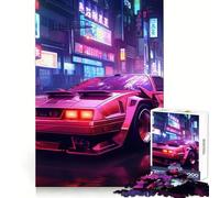 Puzzle Neon Acceleration 1000 pièces pour Adultes Jeu de logique Fine Silencieux et Amusant Bords Nets Cadeau mémorable (38x52cm)