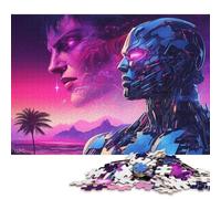 Puzzle Neon Cyborg Chronicles pour Adultes et Adolescents 500 pièces Puzzles pour Adolescents Cadeaux Jeu Jouets pour Adultes 500 pièces (52 x 38 cm)
