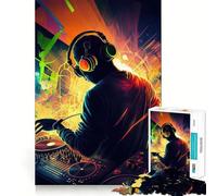 Puzzle Neon DJ 1000 pièces pour Adolescents, Jouet d'entraînement cérébral, Loisir Facile, Assemblage d'image, Cadeau élégant (50x75cm)