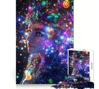 Puzzle Neon Dream Girl pour Adolescents, 1000 pièces, Jeu de logique, Joie familiale, découpe de précision, Cadeau Exquis (38x26cm)