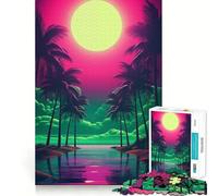 Puzzle Neon Dreamscape Elegance pour Adolescents, 1000 pièces, Jeu de logique, Joie familiale, découpe de précision, Cadeau Exquis (50x75cm)