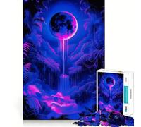 Puzzle Neon Dreamscape pour Adolescents, 1000 pièces, Jeu de logique Solide, Amusant et Relaxant, découpe de précision, (38x52cm)