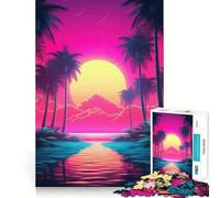 Puzzle Neon Dreamscape Reverie pour Adolescents, 1000 pièces, Jouet d'entraînement cérébral, activité à Domicile, Art à Assembler, Cadeau Exquis (38x26cm)