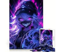 Puzzle Neon Goth de 1000 pièces pour Adolescents, Casse-tête et Loisirs créatifs, Objet d'art à Assembler et à Collectionner (38x52cm)