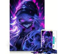 Puzzle Neon Goth de 1000 pièces pour Adolescents, Casse-tête et Loisirs créatifs, Objet d'art à Assembler et à Collectionner (38x52cm)