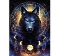Puzzle neon la legende du loup noir 500 pieces - ravensburger - puzzle phosphorescent noir G