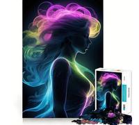 Puzzle néon Night Flashes pour Femmes, 1000 pièces, pour Adolescentes, Jeu de logique, Divertissement Occasionnel, découpe de précision, (38x26cm)