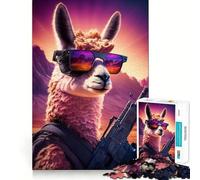 Puzzle Neon Nights Sharpshooter 1000 pièces pour Adultes, Jeu d'exercice Mental, Moment de détente, Design à Assembler, Cadeau créatif (38x26cm)