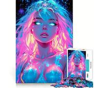 Puzzle Neon Princess 1000 pièces pour Adultes, Jeu de réflexion Facile et Amusant, Assemblage idéal, Cadeau de Saison (38x52cm)