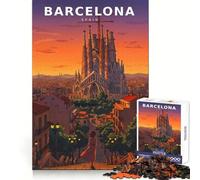 Puzzle Neon Reverie Over Sacred Towers pour Adolescents, 1000 pièces, Jeu d'entraînement cérébral, Image relaxante à Assembler, Surprise chaleureuse (50x75cm)
