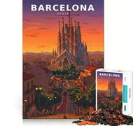 Puzzle Neon Reverie Over Sacred Towers pour Adolescents, 1000 pièces, Jeu d'entraînement cérébral, Image relaxante à Assembler, Surprise chaleureuse (50x75cm)