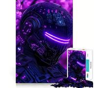 Puzzle Neon Samurai 1000 pièces pour Adultes et Adolescents, Stimulant la réflexion, idéal pour Les Groupes, Bords précis, Cadeau élégant (38x52cm)