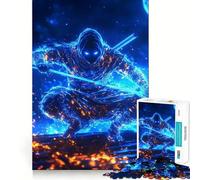 Puzzle Neon Shadow Assassin pour Adultes, 1000 pièces, Jouet Intelligent, Jeu d'intérieur, découpe Nette, Cadeau Parfait (38x26cm)