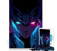 Puzzle Neon Valkyrie pour Adolescents, 1000 pièces, Jouet de Train logique, Confortable et Relaxant, découpe Lisse, Cadeau de Festival (38x26cm)