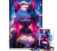Puzzle Neon Vixen 1000 pièces pour Adultes, Stimulant la mémoire, Divertissement d'intérieur, Motif à Assembler, Cadeau de Noël (50x75cm)